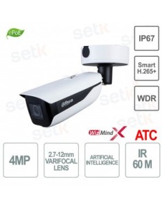 Comprar DAHUA 1405365 (DH-IPC-HFW7442HP-Z-2712F-DC12AC24V-ATC-X) DAHUA CAMARA IP BULLET SERIE 7, 4MP, IR 60M, DETECCION INTELIGE