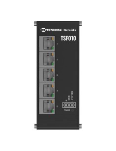 Teltonika TK-TSF010 Teltonika Interruptor industrial não gerenciado - 5 portas Ethernet RJ45 Rápido Ethernet - Habitação de Habi