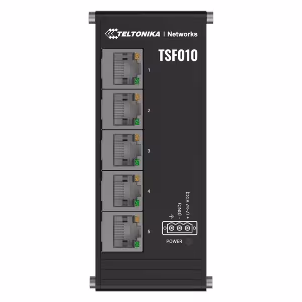 Acheter TELTONIKA TK-TSF010 switch industriel non gérable Teltonika - 5 ports Ethernet RJ45 Fast Ethernet - Durci Carc