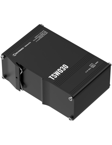 Teltonika TK-TSW030 Teltonika Interruptor industrial não gerenciado - 8 Portas Ethernet RJ45 Rápido Ethernet - Habitação de Habi