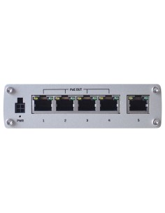Teltonika TK-TSW100 Teltonika Switch Poe Industrial não-gerenciado - 5 portas Ethernet RJ45 Gigabit - 4 Portas Ethernet PoE + 8 2