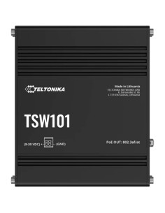 Kaufen TELTONIKA TK-TSW101 Teltonika Switch PoE Unverwalteter Industrie-Switch – 5 Ports Ethernet RJ45 Gigabit – 4 Ports Etherne