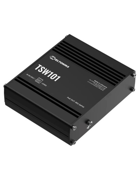 Kaufen TELTONIKA TK-TSW101 Teltonika Switch PoE Unverwalteter Industrie-Switch – 5 Ports Ethernet RJ45 Gigabit – 4 Ports Etherne