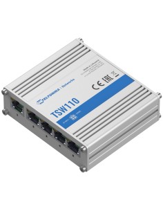 Comprar TELTONIKA TK-TSW110 Teltonika Switch No gestionable Industrial - 5 puertos Ethernet RJ45 Gigabit - Rugerizado Carcasa Al 2