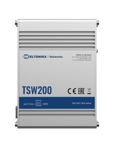 Comprar TELTONIKA TK-TSW200 Teltonika Switch PoE No gestionable Industrial - 8 puertos Ethernet RJ45 Gigabit +2 SFP Gigabit - 8 