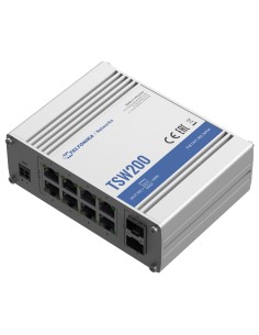 Comprar TELTONIKA TK-TSW200 Teltonika Switch PoE No gestionable Industrial - 8 puertos Ethernet RJ45 Gigabit +2 SFP Gigabit - 8  2