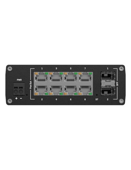 Comprar TELTONIKA TK-TSW202 Teltonika Switch PoE Gestionable Industrial - 8 puertos Ethernet RJ45 Gigabit +2 SFP Gigabit - 8 Pue