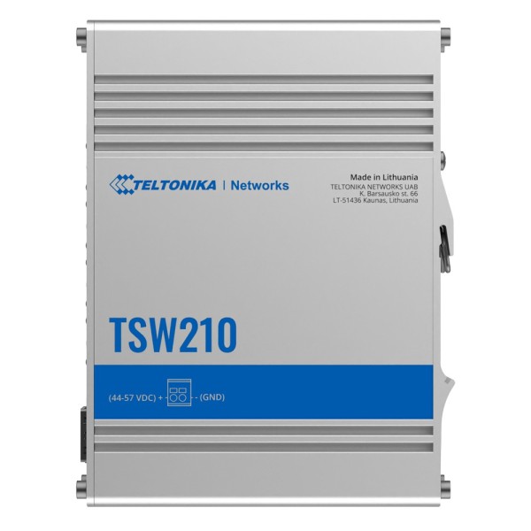 Comprar TELTONIKA TK-TSW210 Teltonika Switch No gestionable Industrial - 8 puertos Ethernet RJ45 Gigabit +2 SFP Gigabit - Rugeri