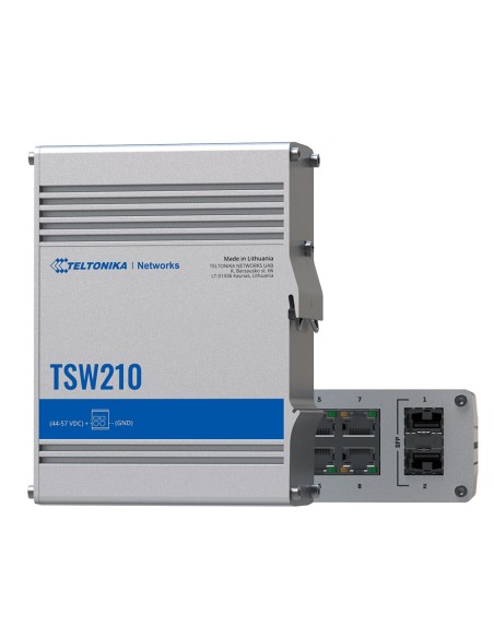 Comprar TELTONIKA TK-TSW210 Teltonika Switch No gestionable Industrial - 8 puertos Ethernet RJ45 Gigabit +2 SFP Gigabit - Rugeri