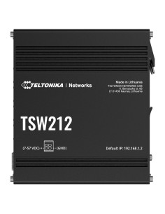 Comprar TELTONIKA TK-TSW212 Teltonika Switch Gestionable Industrial - 8 puertos Ethernet RJ45 Gigabit +2 SFP Gigabit - VLAN/Loop