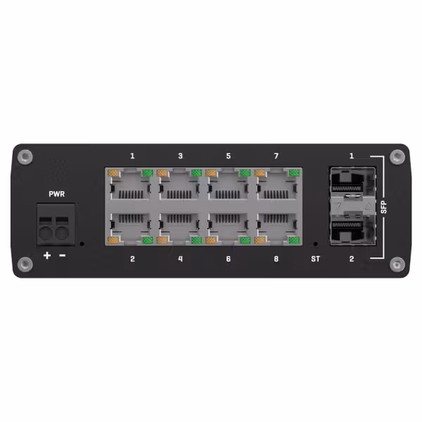 Kaufen TELTONIKA TK-TSW212 Teltonika Managed Industrial Ethernet-Switch – 10 Ports insgesamt (8 GE RJ45 / 2 SFP-Glasfaser) – Sop