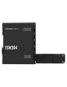 Teltonika TK-TSW304 Teltonika Interruptor industrial não gerenciado - 4 portas Ethernet RJ45 Gigabit - Alojamento de alumínio ru