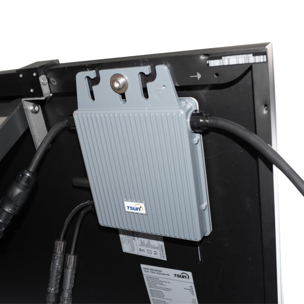 Tsun Tsol-Esk400-PB Tsun Solar Kit Pop Up - Painel Completo Preto 400W - Microinverter MS400 400W - Suporte de instalação de pis