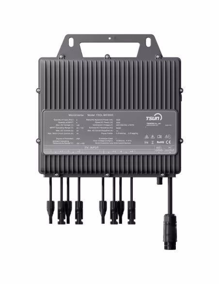 Kaufen TSUN TSOL-MS3000 TSUN Mikro-Wechselrichter – Leistung 3000 W – 4 MPPT-Eingänge – Wirkungsgrad 97,2 % – Kommunikationsmodu