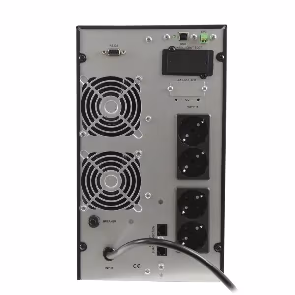 Comprar KSTAR UPS3000VA-ON-4 SAI online - Potencia 3000VA/2700W - Entrada 200~240 Vac / Salida 200~240 Vac - 3 salidas SAI/UPS p