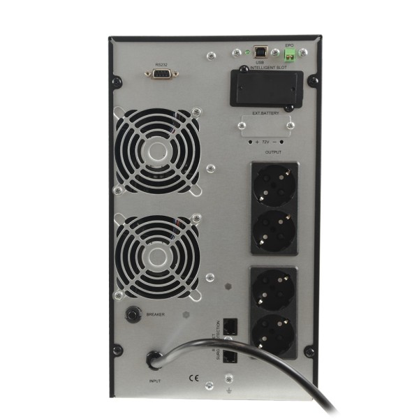 OEM UPS3000VA-ON-4 SAI Online - Power 3000VA / 2700W - Entrada 200 ~ 240 VAP / Saída 200 ~ 240 VAC - 4 SAI / UPS Protegidos 