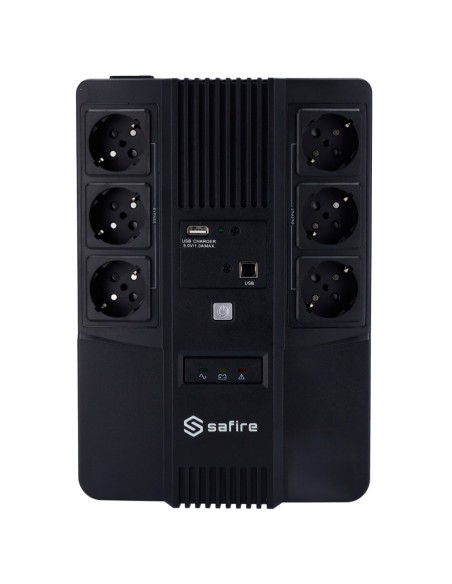 OEM UPS600VA-6 SAI linha monofásica-interactive - 600VA / 360W Power - Entrada 220 ~ 240 Vac / Saída 230 VAC - 6 Saídas SAI / UP