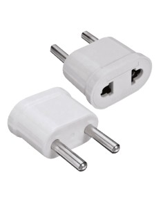 Comprar OEM USA-EU-ADAPTER-W Adaptador  - Enchufe Tipo A (USA) a Enchufe Tipo F (EU)  - Voltaje 250V AC - Corriente Máxima de Sa