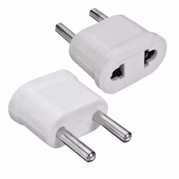 Kaufen OEM USA-EU-ADAPTER-W Adapter – Stecker Typ A (USA) auf Stecker Typ F (EU) – Spannung 250 V AC – Maximalstrom von Sa