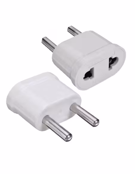 Comprar OEM USA-EU-ADAPTER-W Adaptador  - Enchufe Tipo A (USA) a Enchufe Tipo F (EU)  - Voltaje 250V AC - Corriente Máxima de Sa