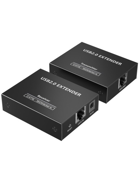 Kaufen LENKENG USB-EXT-4-20 USB-2.0-LAN-Extender – 1 USB-Eingang – 4 USB-Ausgänge – maximale Verbindungslänge 150 m – Plug and