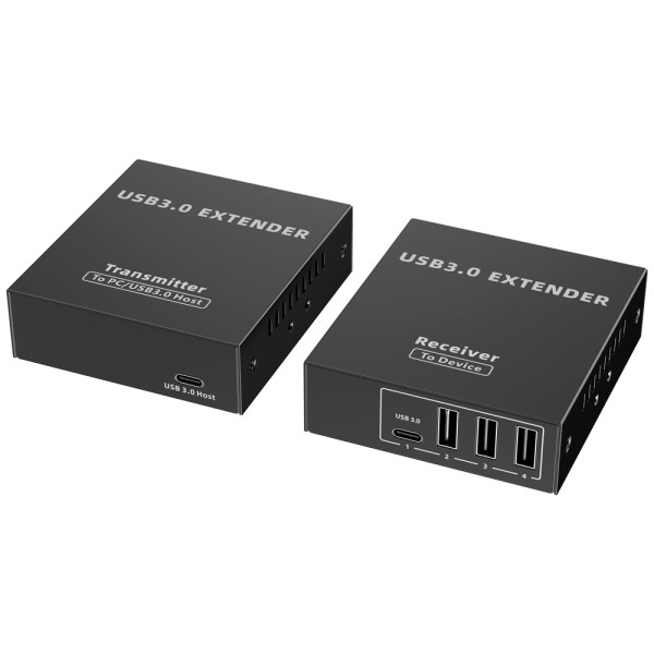 Lenkeng USB-EXT-4-30 USB 3.0 LAN Extender - 1 entrada USB - 4 Saídas USB - Comprimento máximo de conexão 50m - Plug and Play