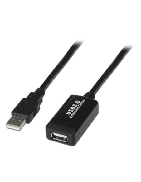 Comprar OEM USB1-10 Extensor USB 2.0 - Longitud 10 m - Conectores USB A M/H - Activo - Color negro - Trasferencia hasta 480 Mbps