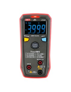 Uni-tendência UT123D Multímetro de bolso digital - Medição de tensão CC e AC até 600V - Medição de intensidade em DC e AC 