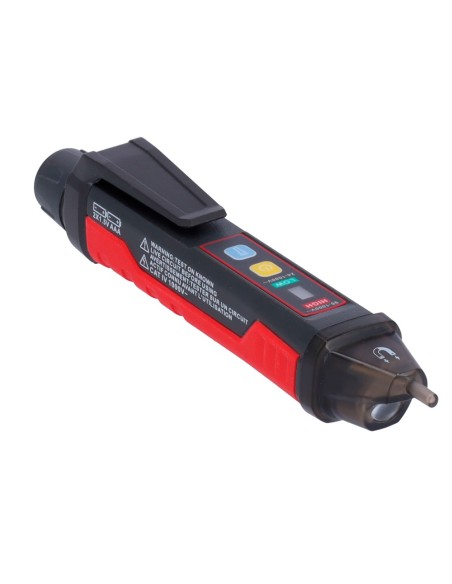 Detector de tensão AC UT12M UT12M sem contato - Modo de alta e baixa tensão até 1000 V - Aviso audível e LED visível - A