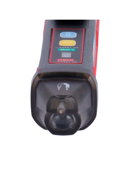 Comprar UNI-TREND UT12M Detector de voltaje AC sin contacto - Modo de alto y bajo voltaje hasta 1000 V - Aviso audible y LED vis