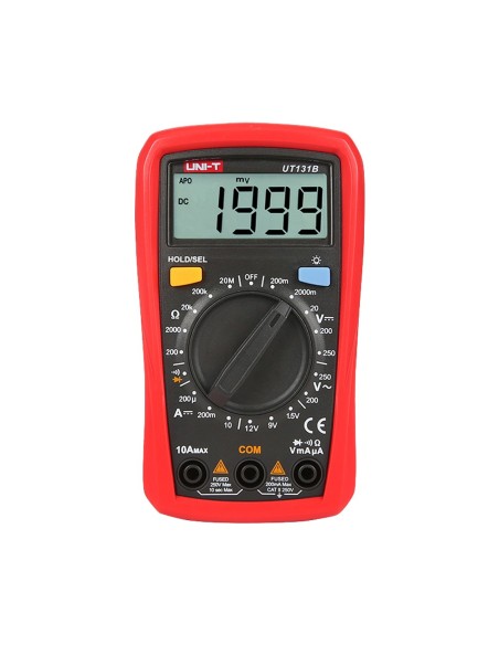Uni-tendência UT131B Digital Handheld multímetro LCD - DC e medição de tensão CA até 250V - Medição de intensidade DC