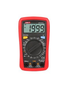 UNI-TENDER UT131C Multímetro Digital da Medição de Tensão LCD em DC e AC até 250V - Medição de Intensidade em DC