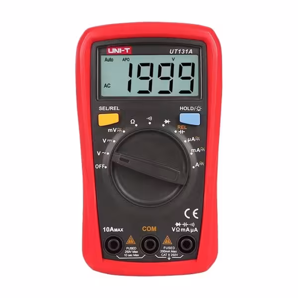 Acheter UNI-TREND UT131D multimètre numérique portable LCD - Mesure de tension CC et CA jusqu’à 250 V - Mesure de l’intensité en