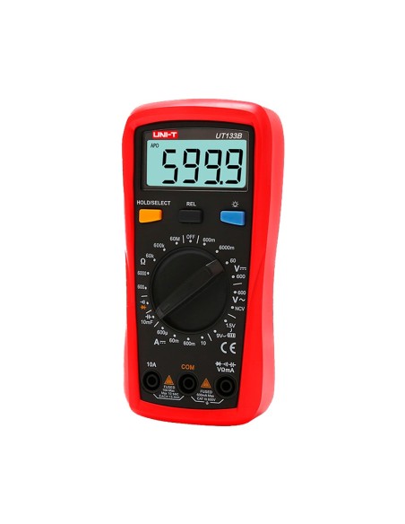 Comprar UNI-T UT133B Multímetro digital de mano - Medición de voltaje en DC y AC hasta 600V - Medición de intensidad en DC hasta