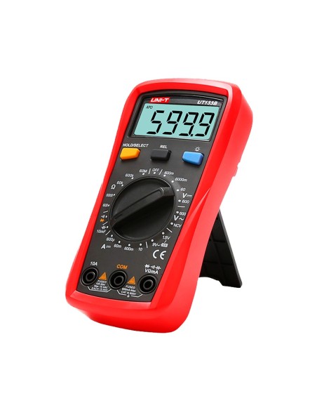 Comprar UNI-TREND UT133B Multímetro digital de mano - Medición de voltaje en DC y AC hasta 600V - Medición de intensidad en DC h