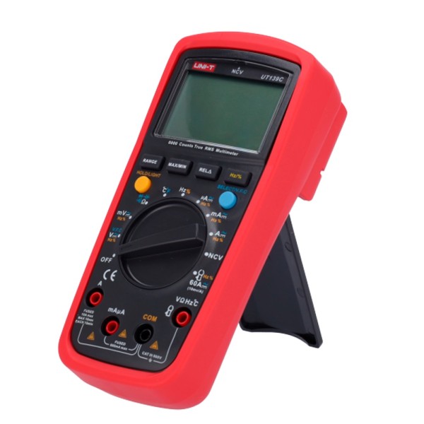 Comprar UNI-TREND UT139C Multímetro digital con función True RMS - Medición de voltaje en DC y AC hasta 600V - Medición de inten