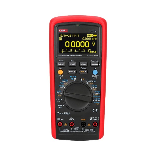 Kaufen UNI-TREND UT171C digitales OLED-Multimeter – PC-Anschluss für Datenexport – AC/DC-Messung: bis zu 1000 V und 10 A – Med