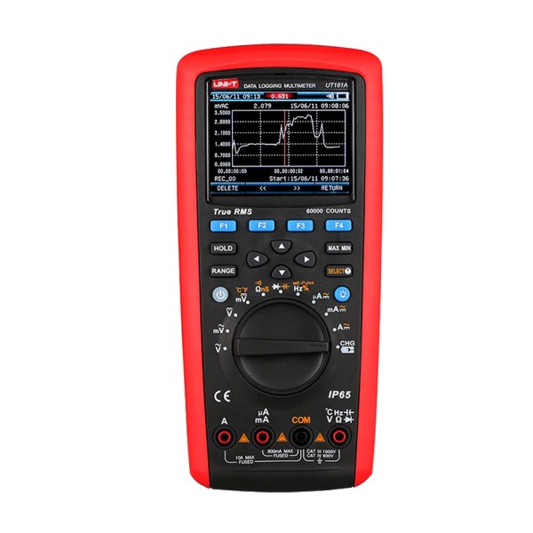 Comprar UNI-T UT181A Multímetro de registro de datos True RMS - Conexión a PC para volcado de datos - Medición AC/DC: hasta 1000