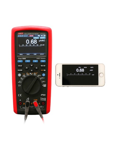 UT181A UT181A True RMS Data Gravação de Dados Multímetro - Conexão ao PC para Dump Dump - Medição AC / CC: Até 1000V e 