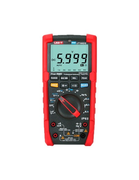 Comprar UNI-TREND UT195DS Multímetro digital industrial True RMS - IP65 y resistente a caídas de 2 m - Medición DC y AC hasta 10