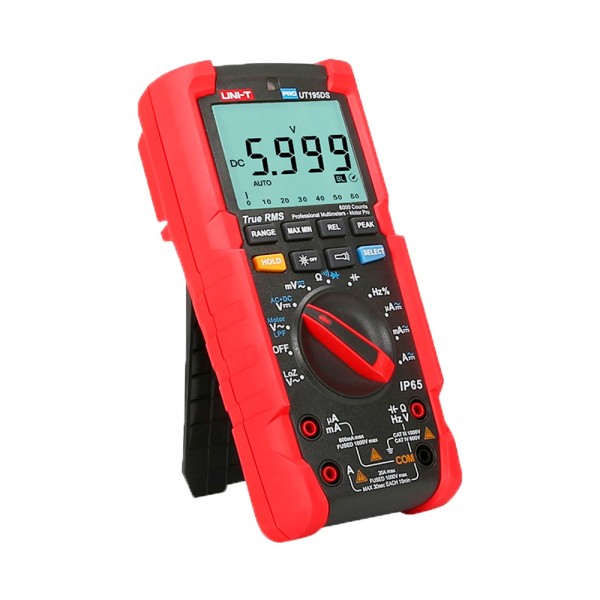 Acheter UNI-TREND UT195DS Multimètre numérique industriel True RMS - IP65 et résistant aux chutes de 2 m - Mesure DC et AC jusqu