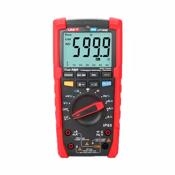 Acheter UNI-TREND UT195E multimètre numérique industriel True RMS - IP65 et résistant aux chutes de 2 m - Mesure DC et AC jusqu’