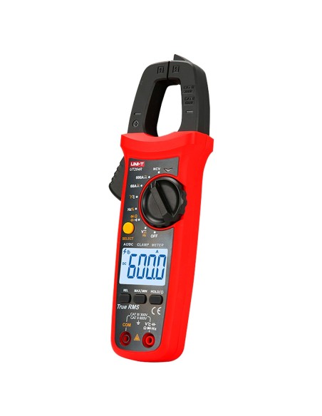 Uni-tendência UT204R Reivindicações Amperimétricas - Medição em DC Até 600V e 600A - Medição em AC até 600V e 600A - Resistência