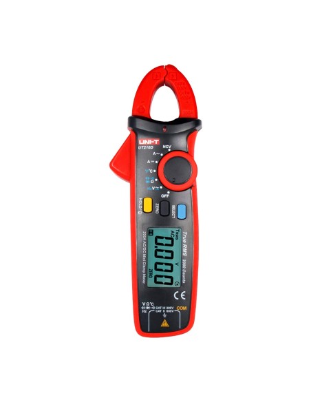 Acheter la mini pince ampèremétrique UNI-TREND UT210D - Mesure en courant continu (DC) et alternatif (AC) jusqu’à 600 V et 200 A