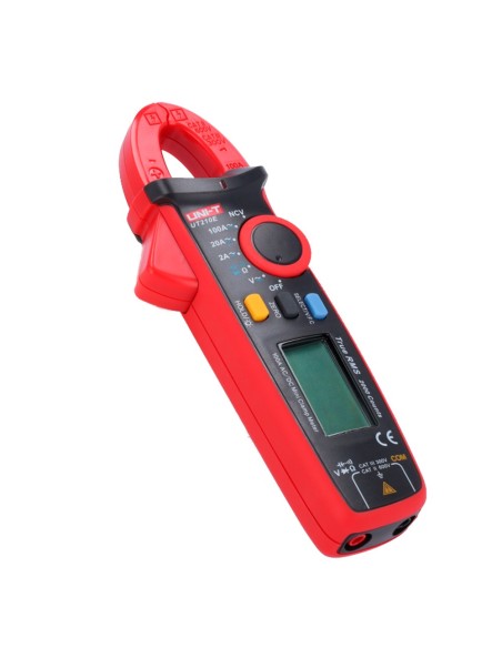 UNI-TENDER UT210E Mini-Immerson Clip - Medição em DC e AC até 600V e 100A - Medir resistência e capacitância - Auto Cordilheira