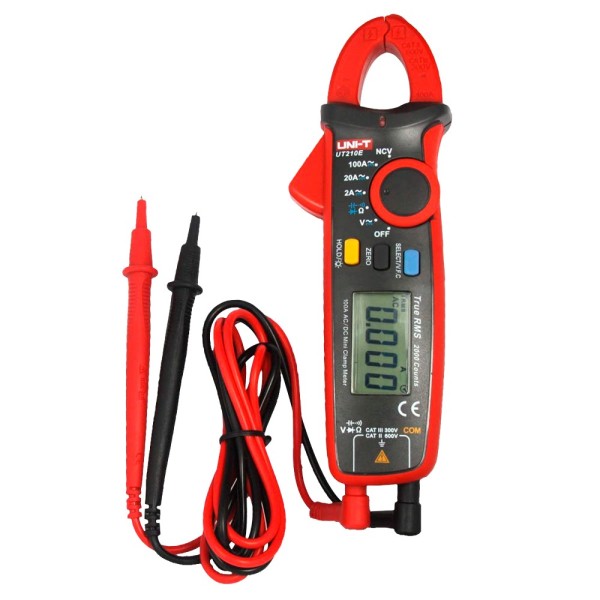 Acheter UNI-TREND UT211B Mini pince ampèremétrique - Mesure en DC et AC jusqu’à 600V et 60A - Mesure la résistance et la capacit