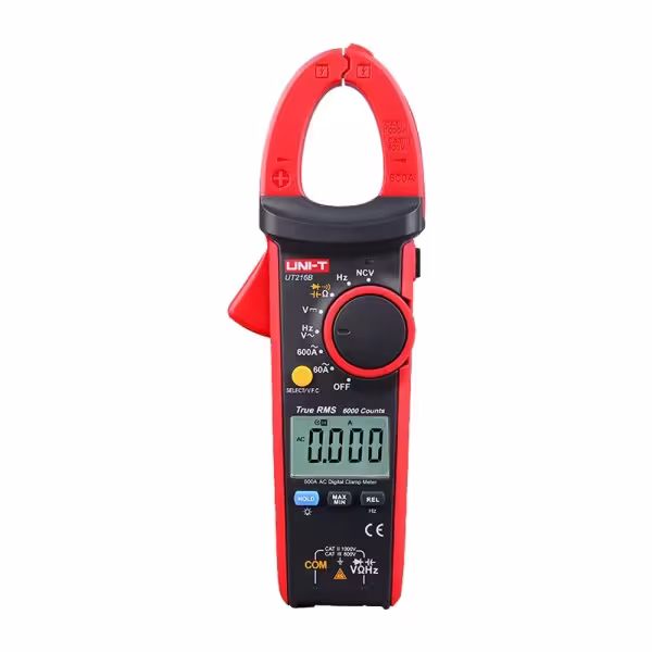 Comprar UNI-T UT216B Pinza amperimétrica LCD - Medición en DC hasta 1000V - Medición en AC hasta 750V y 600A - Mide resistencia,