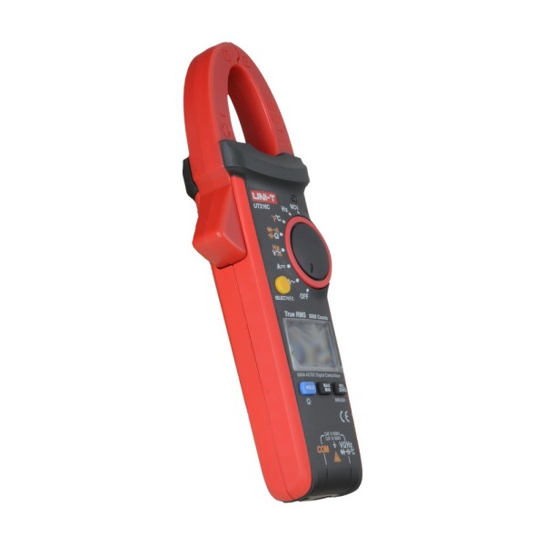 UNI-TENDER UT216C LCD Amperímetro - Medição em DC até 1000V e 600A - Medição em AC até 750V e 600A - Resistência / CA