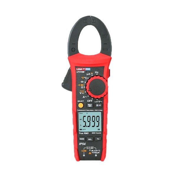 Comprar UNI-TREND UT219M Pinza amperimétrica - Medición en DC hasta 1000V - Medición en AC hasta 1000V y 600A - Resistencia/capa