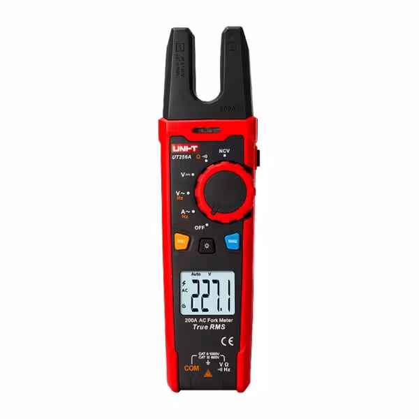 Comprar UNI-T UT256A Pinza amperimétrica tipo tenedor - Pantalla LCD de hasta 6000 cuentas - Medición de intensidad en AC hasta 